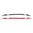 12in 6 AWG Battery to Busbar Cables | Black and Red