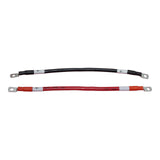12in 6 AWG Battery to Busbar Cables | Black and Red