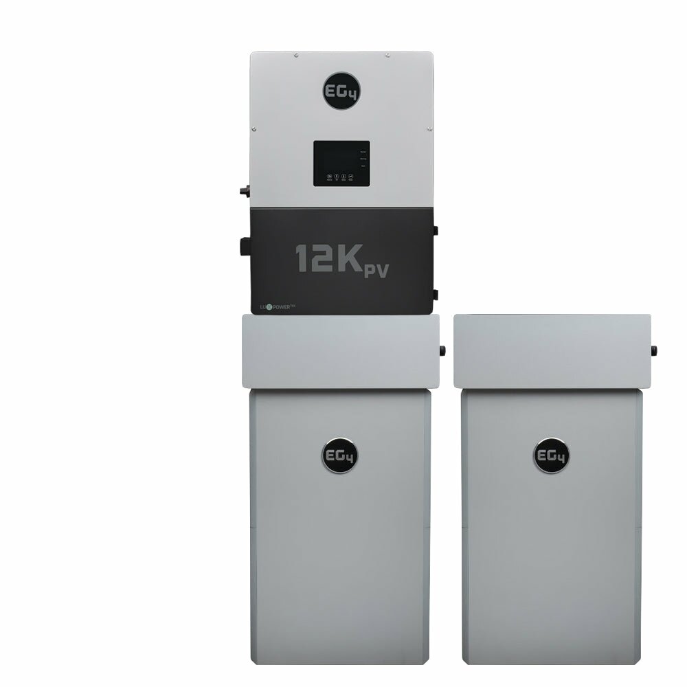 EG4 12kPV Hybrid Inverter | 48V | 12000W Input | 8000W Output | 120/240V Split Phase + EG4 PowerPro WallMount Battery 280AH | 51.2V | 14.3kWh [BNDL-12KPV-PP]