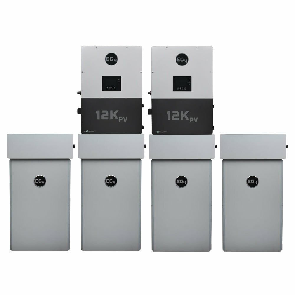 EG4 12kPV Hybrid Inverter | 48V | 12000W Input | 8000W Output | 120/240V Split Phase + EG4 PowerPro WallMount Battery 280AH | 51.2V | 14.3kWh [BNDL-12KPV-PP]