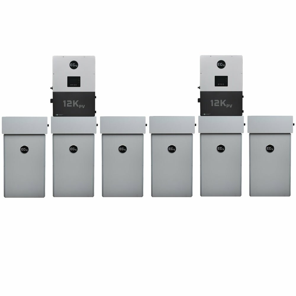 EG4 12kPV Hybrid Inverter | 48V | 12000W Input | 8000W Output | 120/240V Split Phase + EG4 PowerPro WallMount Battery 280AH | 51.2V | 14.3kWh [BNDL-12KPV-PP]