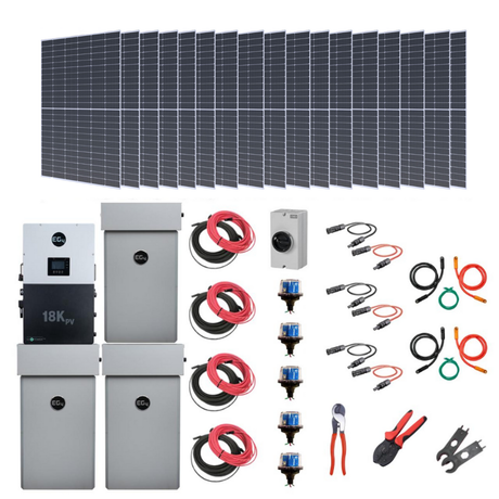 EG4  Complete Hybrid Solar Kit Kit-E0007 - EG4 PowerPro ESS | 12 kW AC Output | Up To 45 kWh Battery Backup
