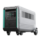 Zendure | SuperBase V4600 7,200W 120/240V Portable Power Station Kit | 25.6kWh Total Lithium Battery Bank | 8 x 200 Watts Rigid Solar Panels