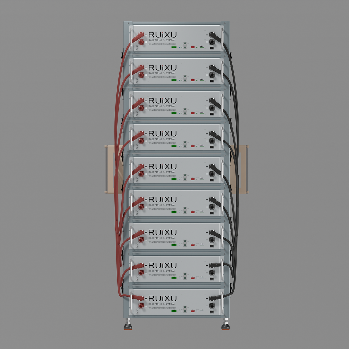 RUiXU Battery Optional Installation Method - Bracket Rack