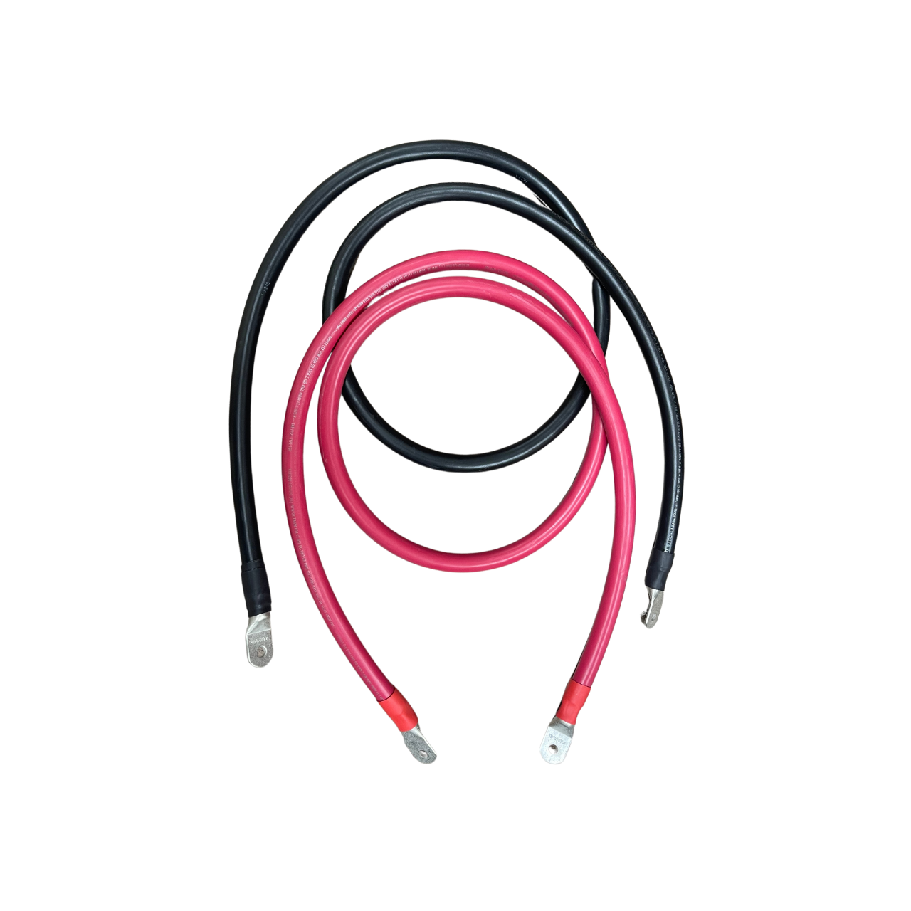 72in 1/0 AWG Battery to Inverter Cables | Black and Red – Solar Sovereign