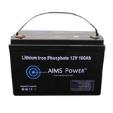 AIMS Power | LiFePO4 12 volt 100 AH Lithium Battery - Bluetooth-Solar Sovereign