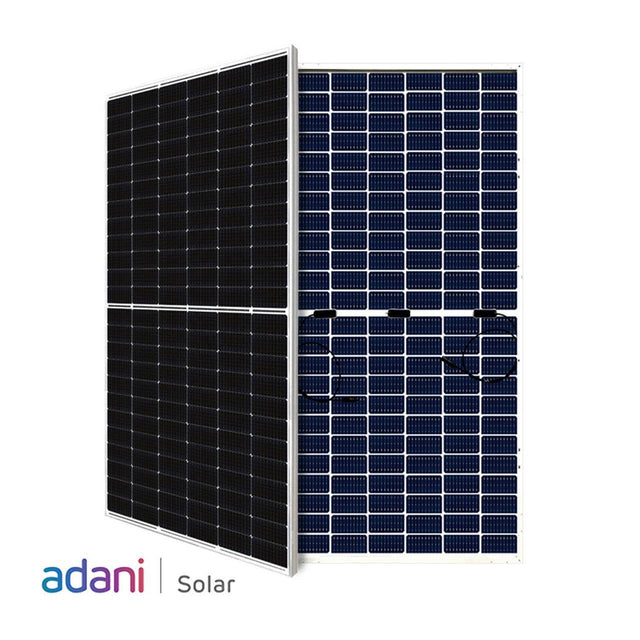 Adani Solar | 535w Half-Cut Mono-Crystalline Bifacial (Silver) | M10-144 | Up to 650W with Bifacial Gain