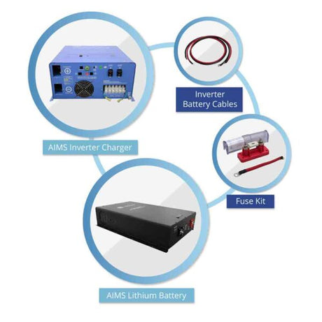 AIMS Power 6000 Watt Pure Sine Inverter Charger 2