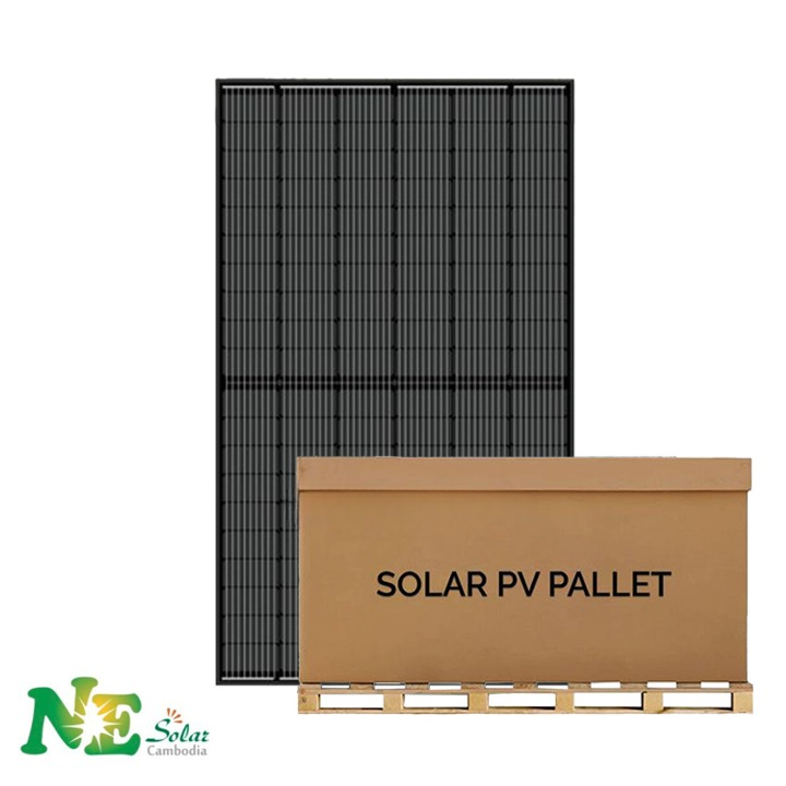 NE Solar | 11.47kW Pallet 370W Mono Solar Panel (Black) | NESW 370MH-M6 | Full Pallet (31) - 11.47kW Total