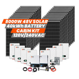 Rich Solar | 8000W 48V 120/240VAC Cabin Kit