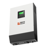 Rich Solar | Hybrid Off-Grid Inverter | 2400W 24V 120A Output + 2.4kW Solar Input | 80A MPPT Charge Controller (Grid Feedback Optional)