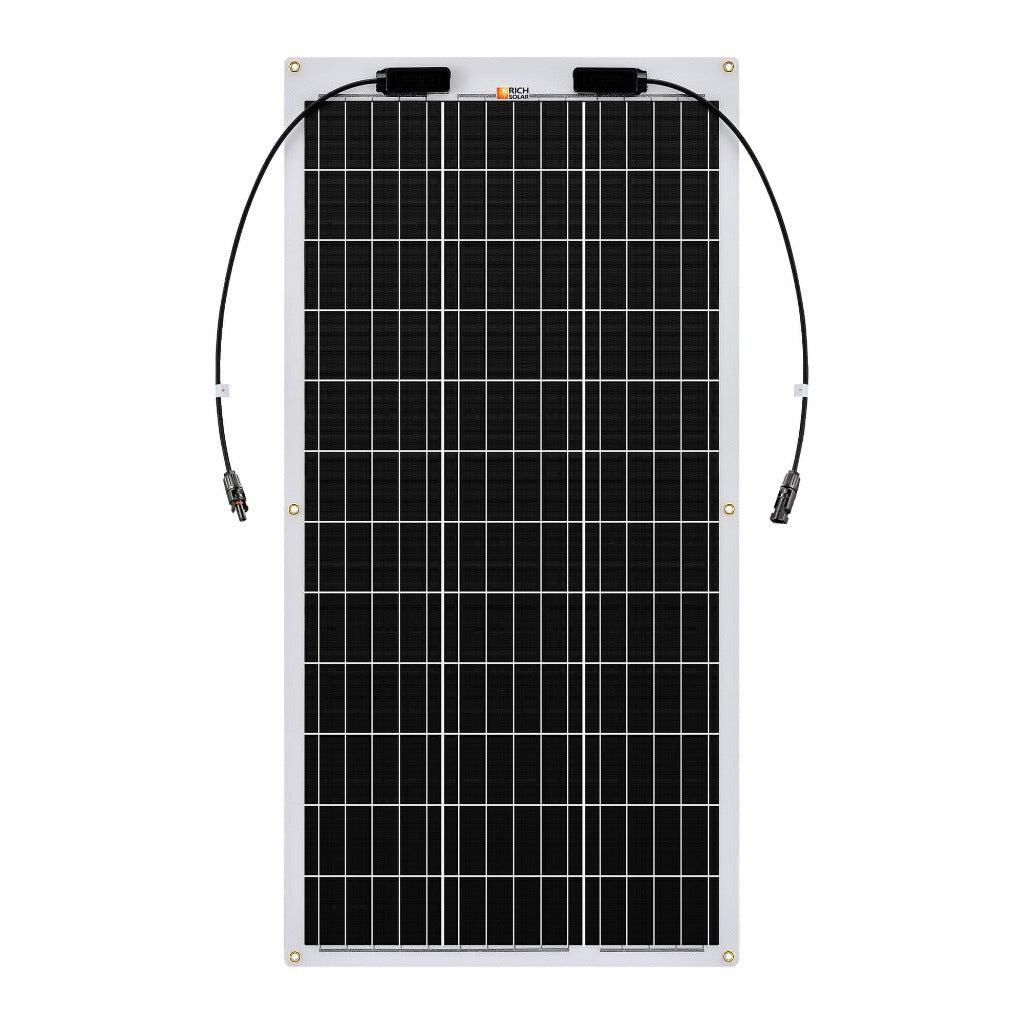 Rich Solar | MEGA 100 FLEX | 100 Watt Monocrystalline Solar Panel | Best 12V Flexible Panel for VAN RVs and Off-Grid | High Efficiency