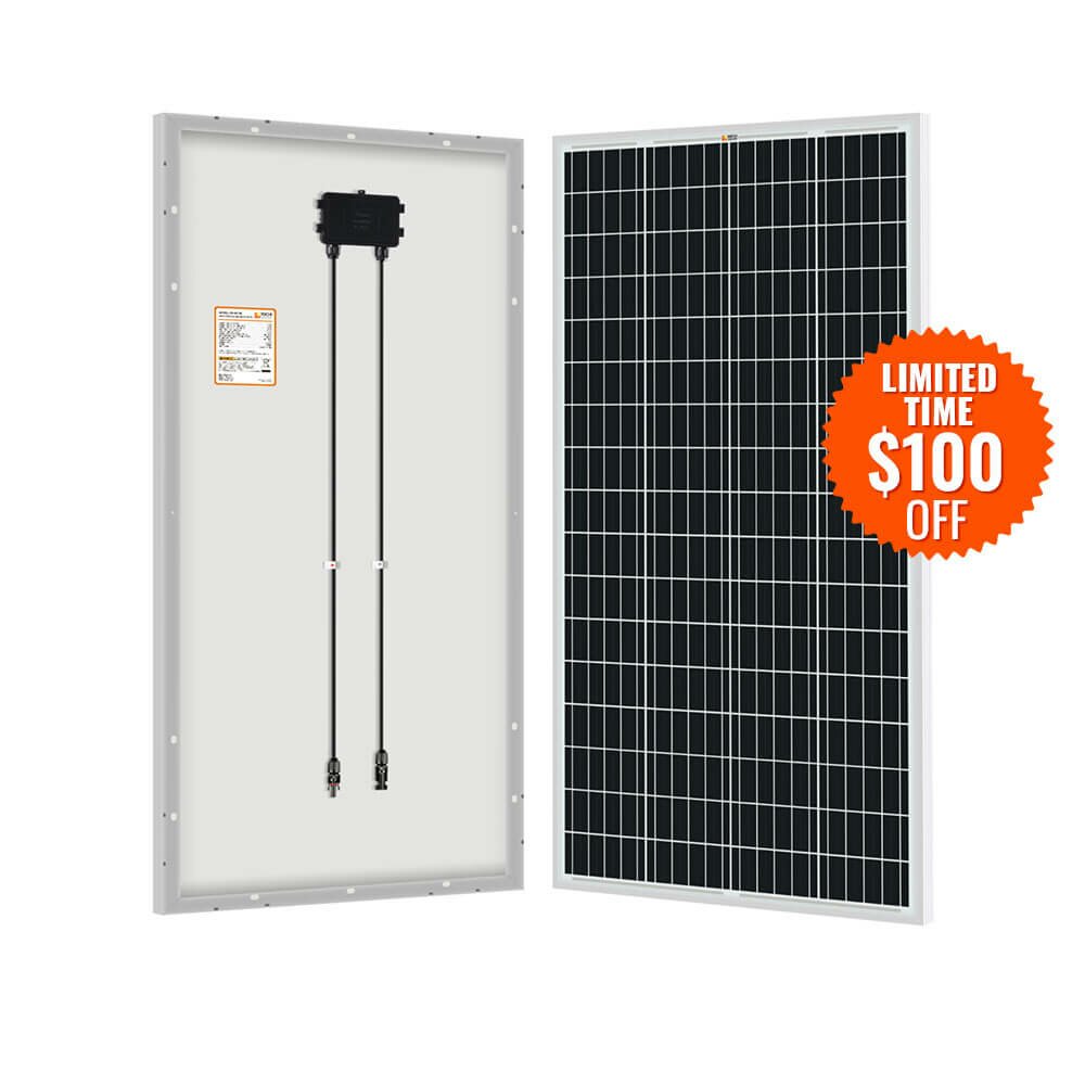 Rich Solar | MEGA 150 Watt Monocrystalline Solar Panel | Best 12V Panel for RVs and Off-Grid | 25-Year Output Warranty | UL Certified