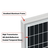 Rich Solar | MEGA 150 Watt Monocrystalline Solar Panel | Best 12V Panel for RVs and Off-Grid | 25-Year Output Warranty | UL Certified