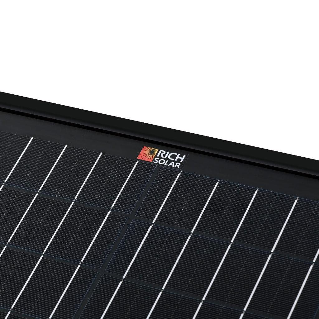 Rich Solar | MEGA 200 Watt Portable Solar Panel Briefcase | Best 12V Panel for Solar Generators and Portable Power Stations | 25-Year Output Warranty