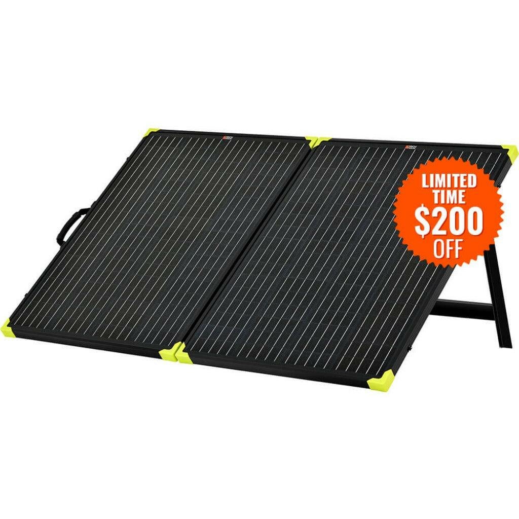 Rich Solar | MEGA 200 Watt Portable Solar Panel Briefcase | Best 12V Panel for Solar Generators and Portable Power Stations | 25-Year Output Warranty