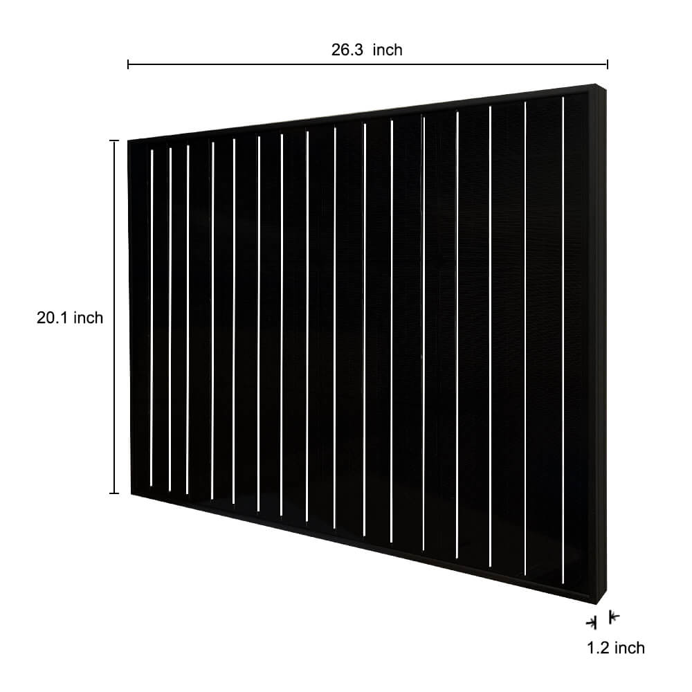 Rich Solar | MEGA 50 Watt Solar Panel Black