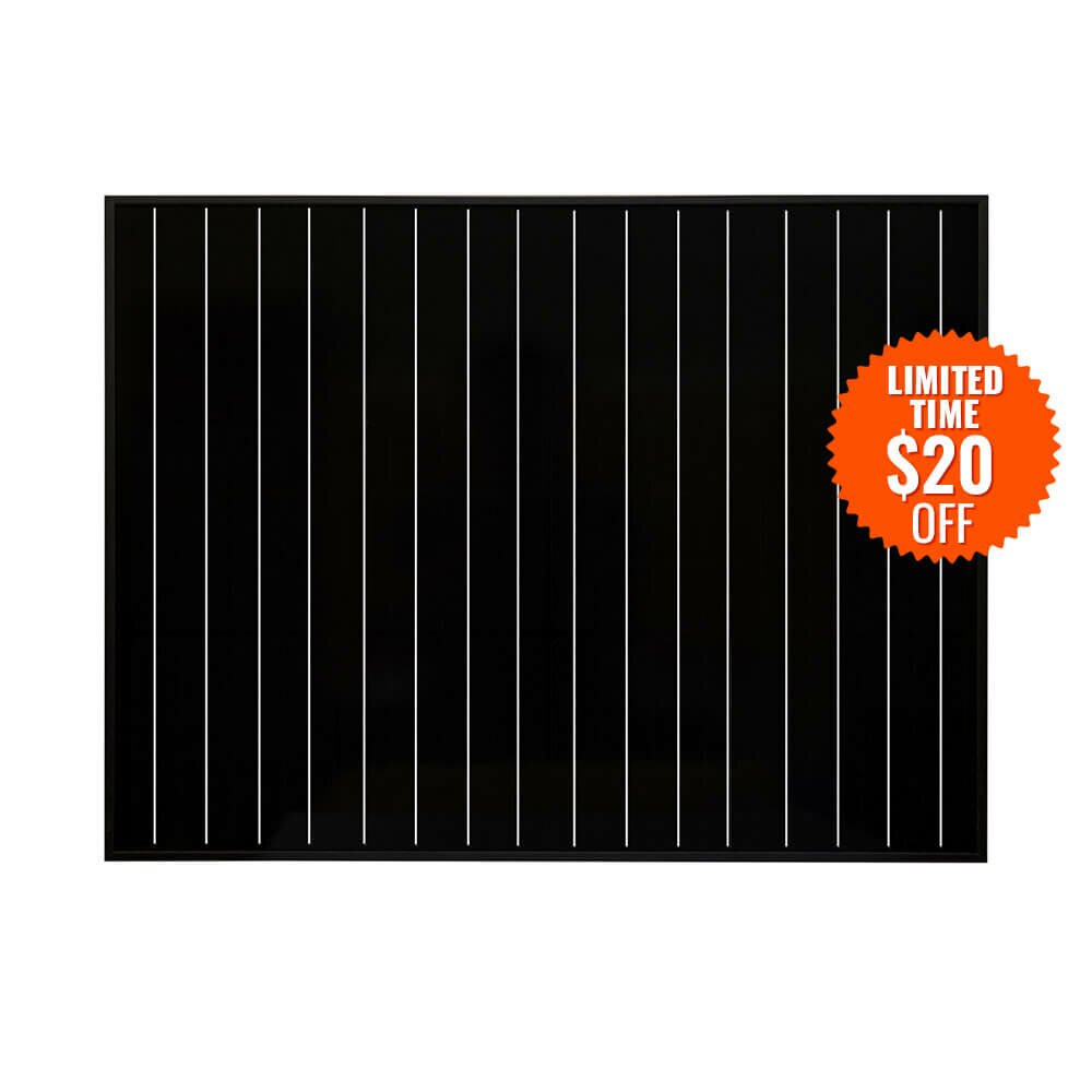 Rich Solar | MEGA 50 Watt Solar Panel Black