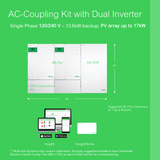 Schneider | AC Coupling with Dual Inverter System Bundle - 13600W 120/240v Output | 17000W PV Input [BNDL-S0001]