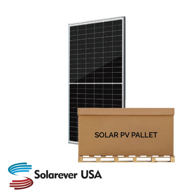 Solarever | 14.11kW Pallet - 455W Split-Cell Mono PERC Solar Panel (Silver) | Full Pallet ( 31 ) - 14.11kW Total