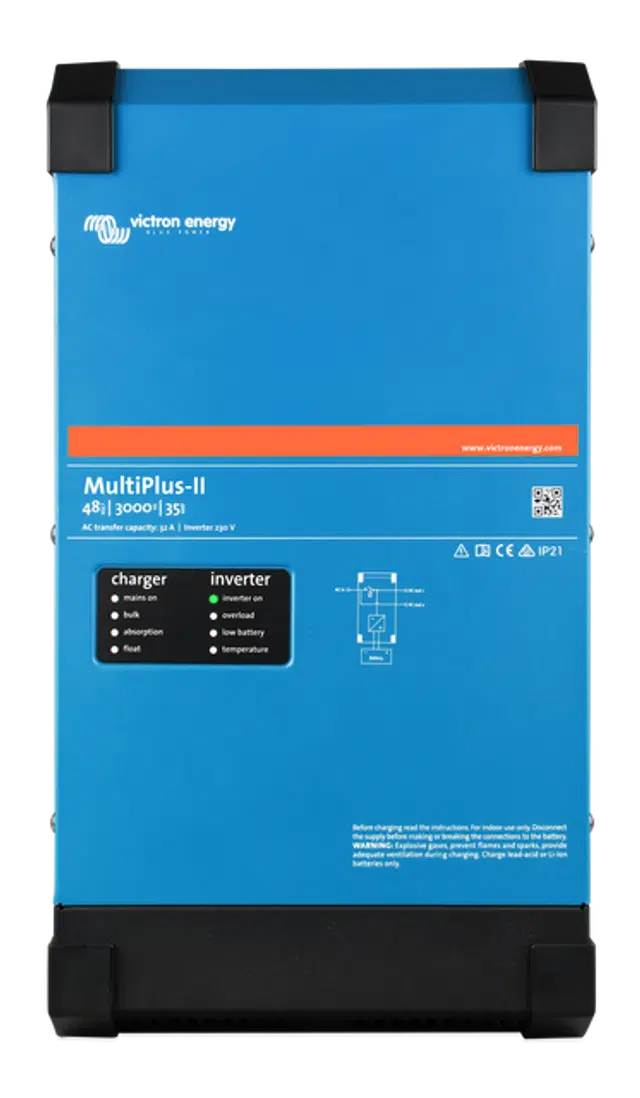 Victron | MultiPlus-II 48/3000 | 48V Input | 3000VA Output 120V | 35A Charger | Transfer Switch