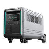 Zendure | SuperBase V6400 3600W 120/240V Power Station Kit | 19.3kWh Total Lithium Battery Bank | 8 x 200W 12V Rigid Mono Solar Panels