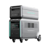 Zendure | SuperBase V6400 7,200W 120/240V Portable Power Station Kit | 25.6kWh Lithium Battery Bank| 8 x 200 Watts Rigid Solar Panels
