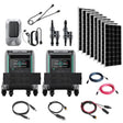Zendure | Superbase V6400 7,200W 120/240V Portable Power Station Kit | 12 x 100W 12V Mono Solar Panels | 9,200Wh Lithium Battery Bank