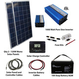 AIMS Power Solar Kit 240 W Solar 1