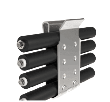 PV Cable Stainless Steel Clamps - Holds 4 Wires - 50 Pack | Solar 1